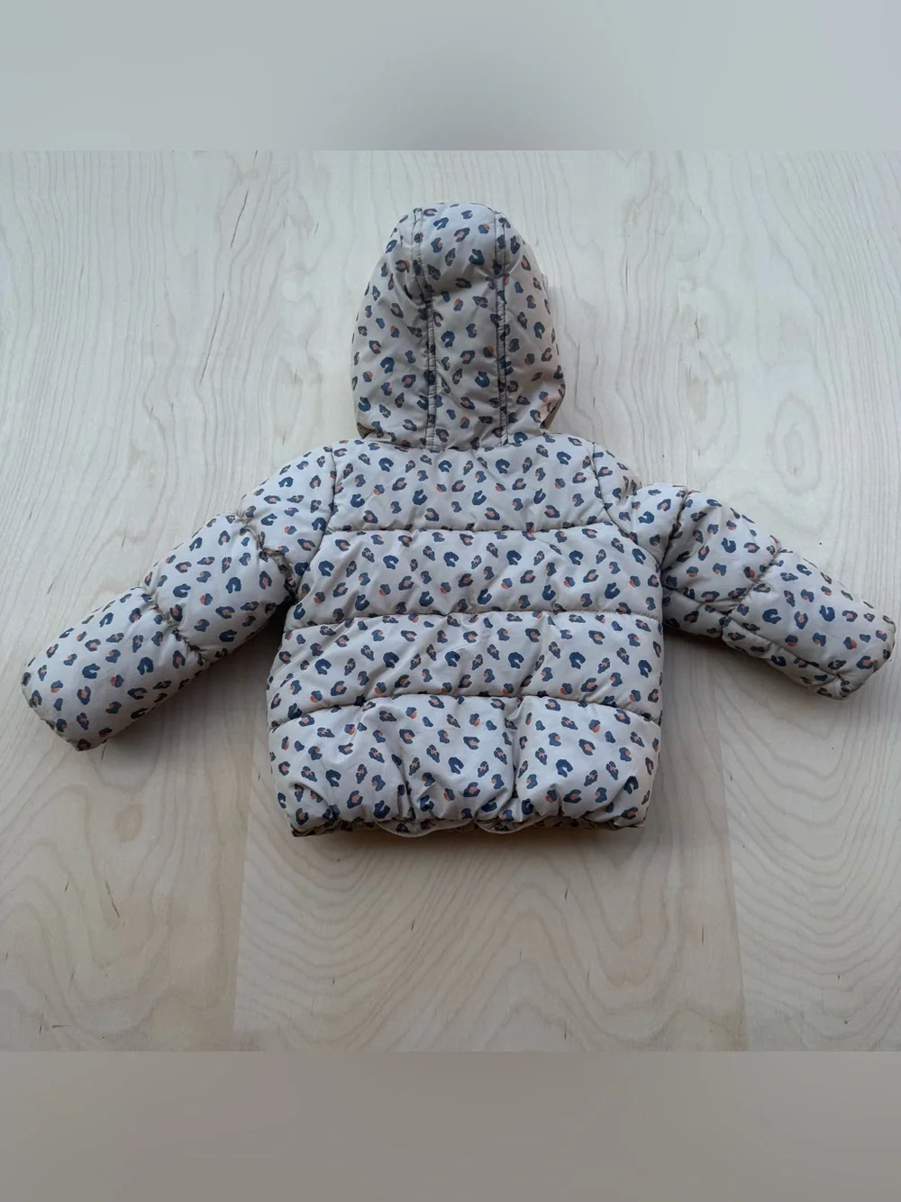 Just One You by Carters Leopard Print Puffer Jacket Fleece Lined Animal Ears 2T